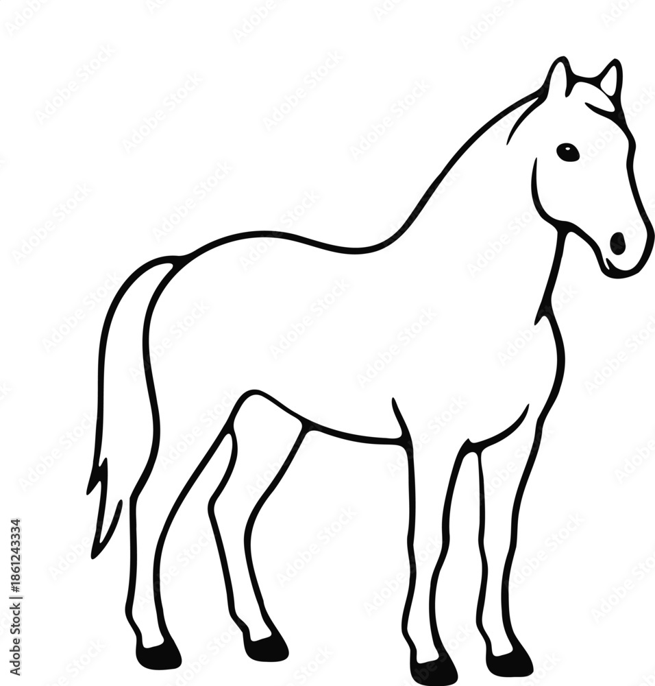 Obraz premium Horse Illustrator Artwork