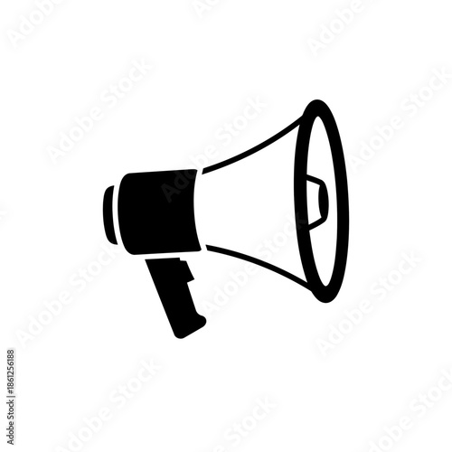 Megaphone icon - announcing something loudly