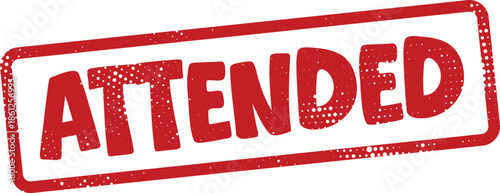 Red attended stamp