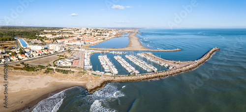 Canvastavla Port de plaisance de Narbonne plage dans l'Aude en Occitanie (France)