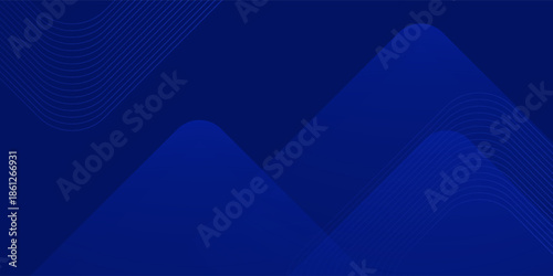 Abstract blue background. Modern simple blue geometric design. Minimal shapes. Suit for booklet, brochure, banner, poster, website, flyer, cover, corporate, backdrop. Vector illustration