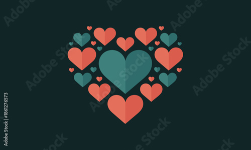 Heart Made Of Small Hearts