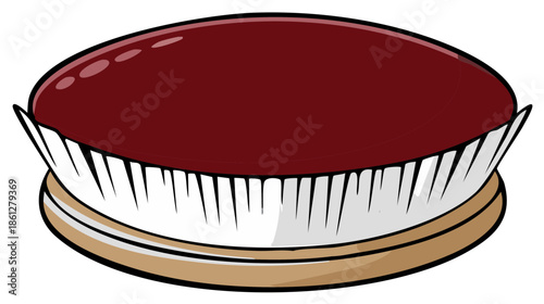 Cosmetic brush illustration, grooming tool