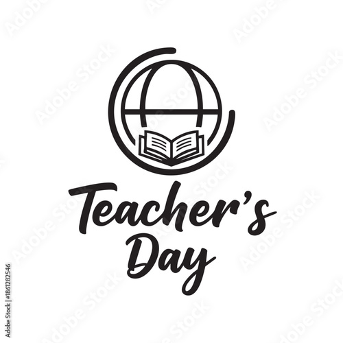 Celebrating Teachers Day with educational symbol and inspiring message