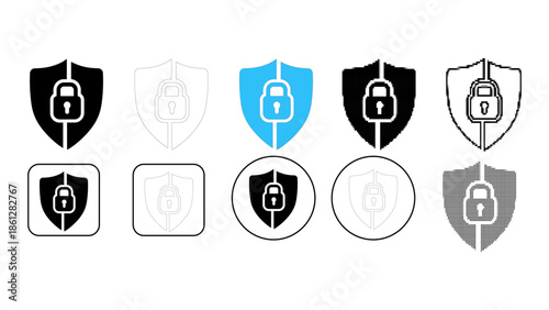 Shield and lock icon symbolizing security against unauthorized access