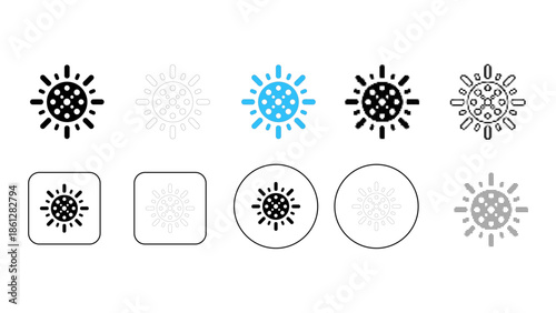 Sunburst icon symbolizing insights from analyzed information