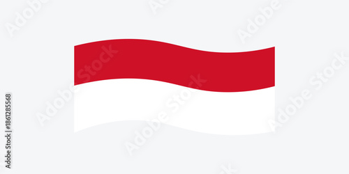 Free Download Waving flag of Indonesia. Indonesia flag icon vector design and illustration. - GFXLoad