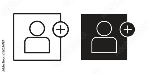 Follower icons in black glyph and liner versions for design.