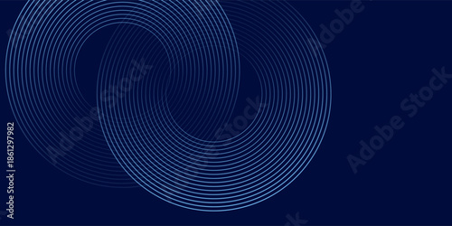 Blue abstract on dark background