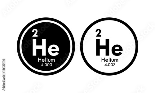 helium icon set. vector template illustration  for web design