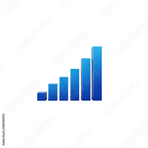 Growing blue bar chart on Transparent Background Free Download Growing blue bar chart on Transparent Background - GFXLoad