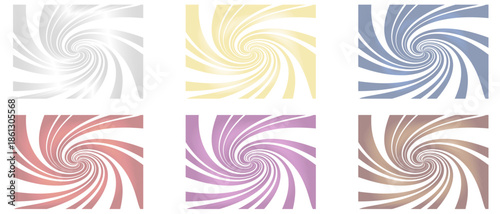 Abstract background. Funky ray elements, circle motifs.Starburst optical effect with dramatic, graphic, and modern appearance.curving outward in a smooth. Vector template on a transparent background