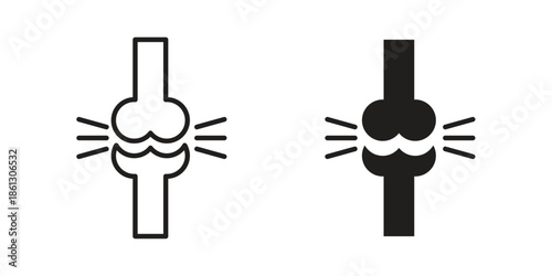 Принти на полотні Joint icons Symbol, logo illustration