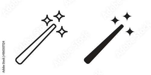 Magic wand icons Symbol, logo illustration. icon concept for web design