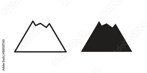 Mountain icons Symbol, logo illustration. icon concept for web design
