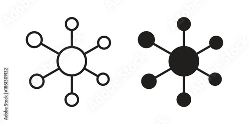 Particle icons Symbol, logo illustration. icon concept for web design