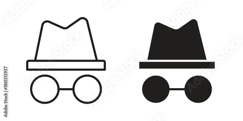 Incognito icons logo design, Pictogram Icons