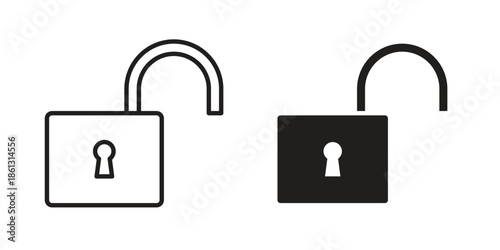 Lock icons logo design, Pictogram Icons
