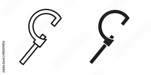 Micrometer icons logo design, Pictogram Icons