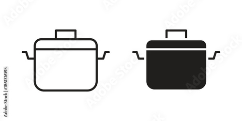 Pot icons logo design, Pictogram Icons