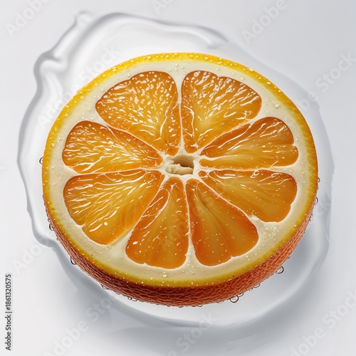 orange on a white background
