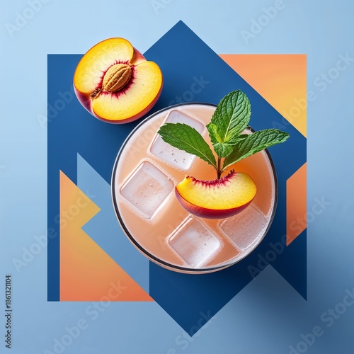 vector illustration of peach