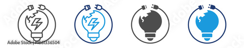 energy poverty icon set multiple style