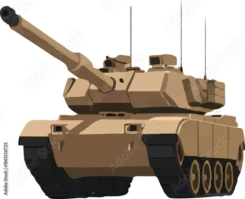 A collection of military illustrations featuring an officer in dress uniform, a combat soldier, and armored tanks