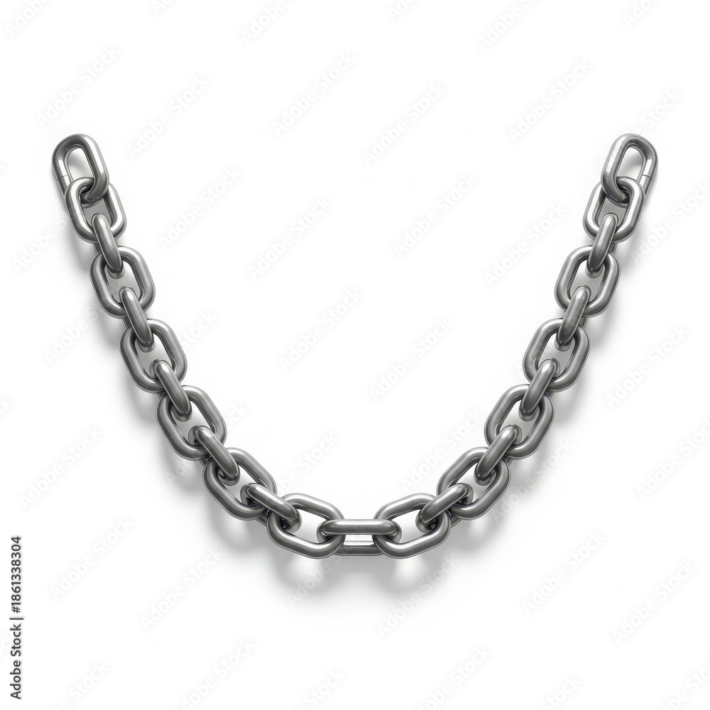 Fototapeta premium Metal chain with connecting links
