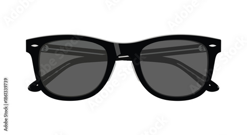 Stylish black framed eyewear offering eye protection and a timeless fashion statement perfect for sunny days and accessory needs a minimalist design