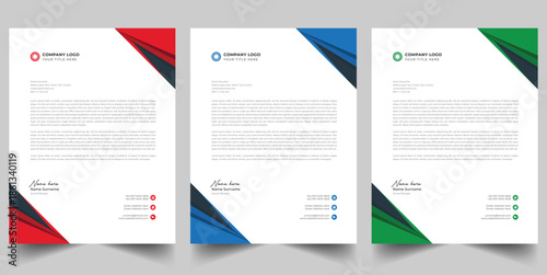 Modern Corporate Branding Letterhead Collection