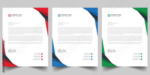 Modern Corporate Branding Letterhead Collection