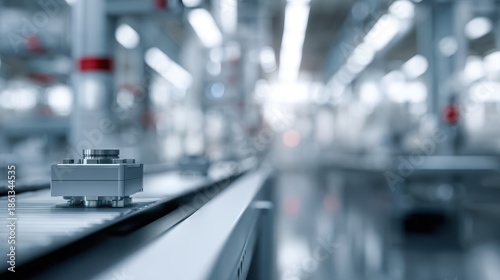 Wallpaper Mural Smart manufacturing environment with automated systems and minimal design Torontodigital.ca