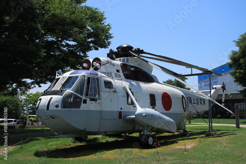 【石川県】小松航空プラザに展示される三菱重工 S-61ヘリコプター「ちどり」