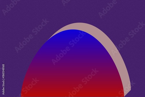 Abstract Blue to Red Gradient Geometric Shape Background