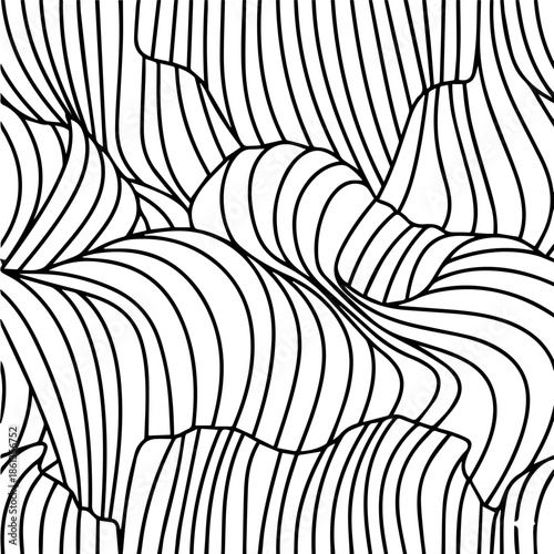 Seamless fashion pattern inspired by pleats