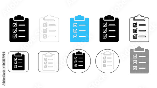Checklist icon a tool for organizing tasks for step-by-step completion