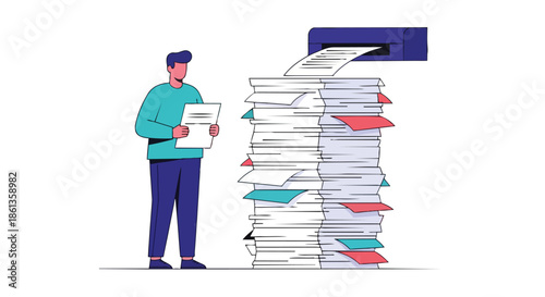 Navigating immense paperwork volume and document management challenges in modern office environments