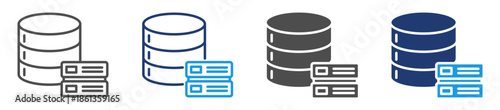 database server icon sheet multiple style