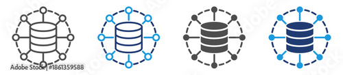 data network icon sheet multiple style