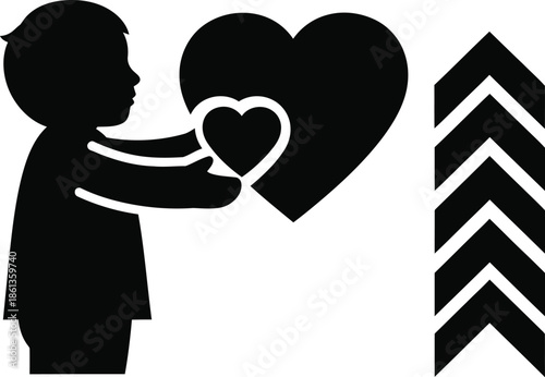 World Down Syndrome Day, Boy with heart
    