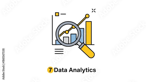 Data Analytics and Business Growth Icon