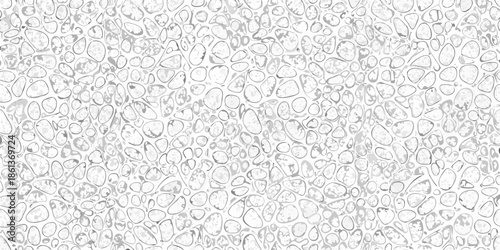 Abstract black and white pattern resembling pebbles or small stones