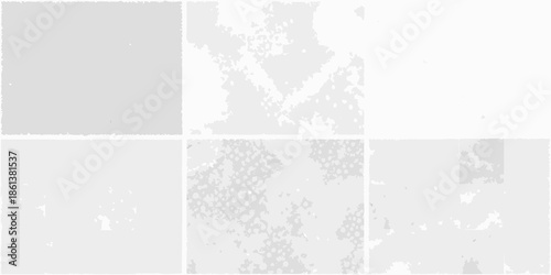 Abstract gray texture with divided squares and scattered speckles throughout