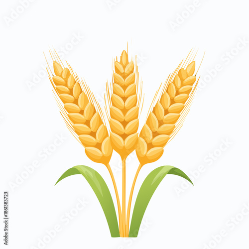 Épis de Blé Dorés : Illustration Symbolique de Nourriture et de Fertilité