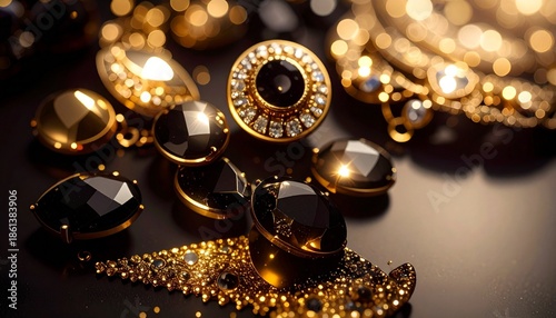 golden christmas baubles