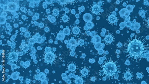 Microscopic View of Coronavirus: Scientific Visualization of Viral Infection Agents