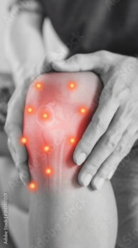 Highlighted knee shows the ...