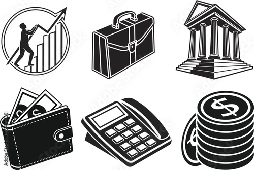 Business and finance icon set