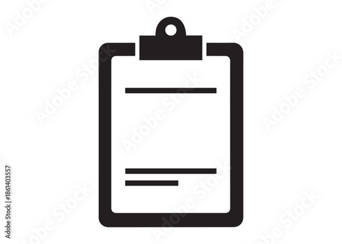 Clipboard icon, Clipboard silhouette vector